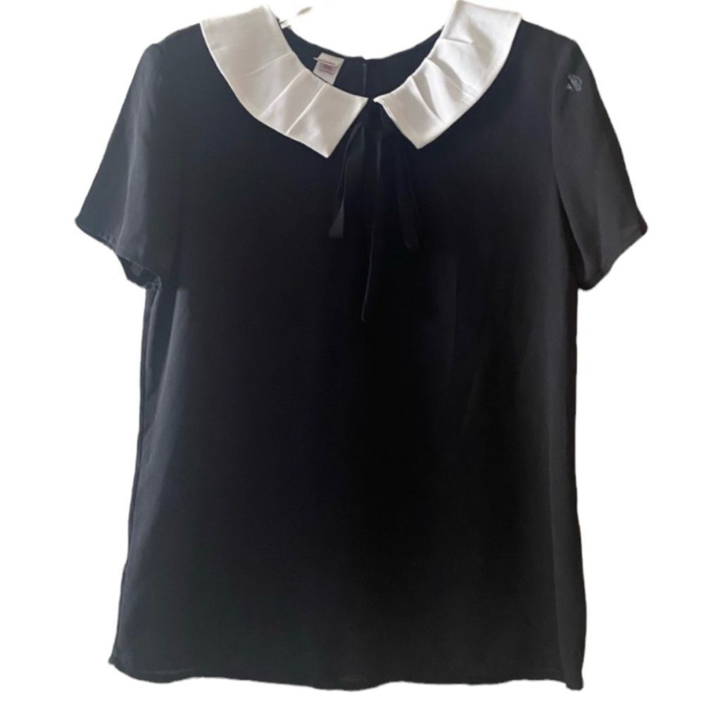BONGO Collar-ribbon Blouse Peter Pan collar‎